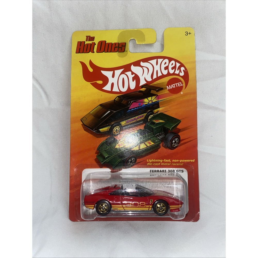 Hot Wheels - Ferrari 308 GTS - 2011 The Hot Ones - Red - Diecast - Clean